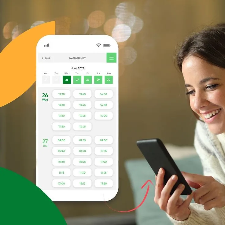 Patient appointment reminder software on smartphone, Buzzwise