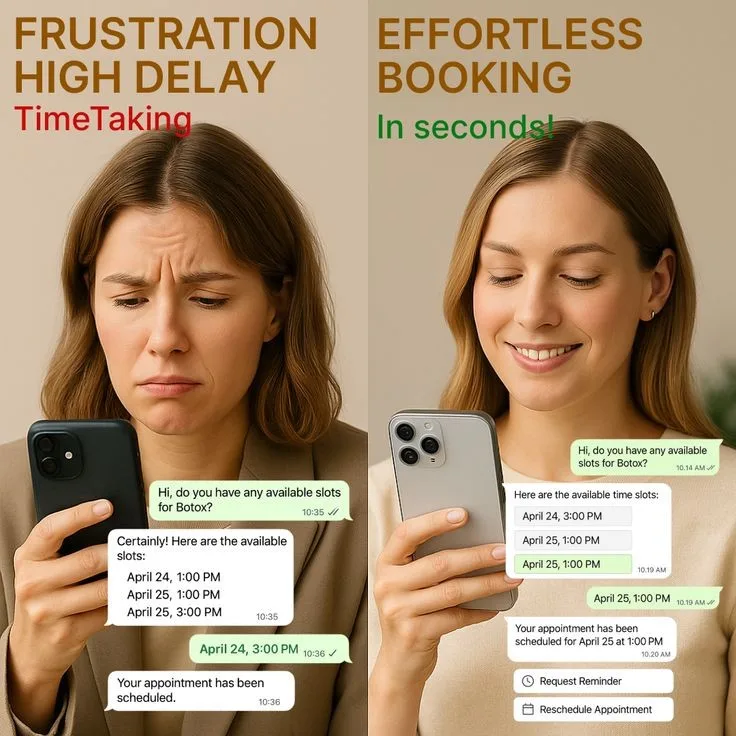 Beauty and med spa booking automation visual